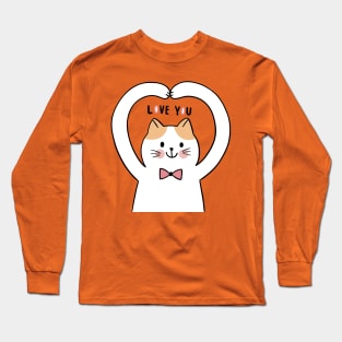 kitty i love you Long Sleeve T-Shirt